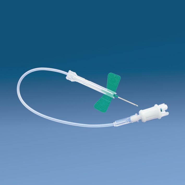 Safety-Multifly-Kanülen Nr.2 21 G x3/4''mit langem Schlauch (120 Stck.)und montiertem Multiadapter 14.1205UK = 4 Pack