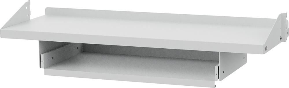 Tastaturauszug unter Fachboden RAL 7035 B300xT95mm