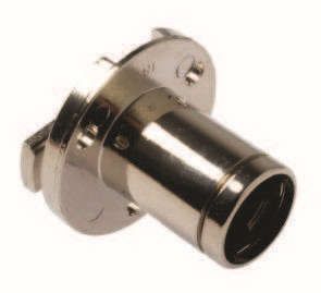 Einlass-Klappenschlossgehäuse, 3 mm, vernickelt, Modul 1000