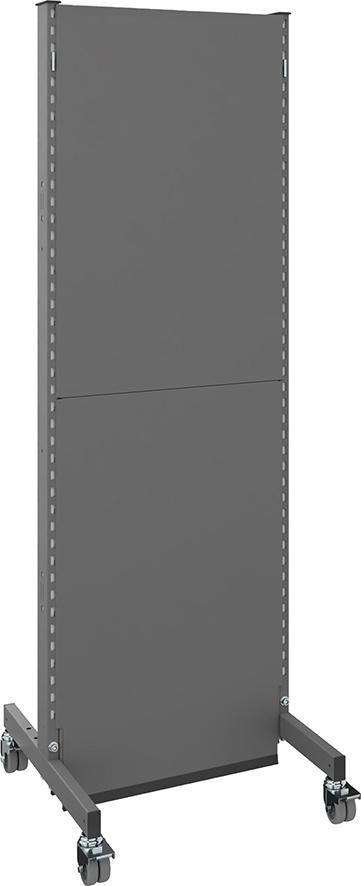 Akustik-Stellwand mobil B625xT740xH2000mm RAL 7037 Grundfeld Dämmmaterial Kl- B1