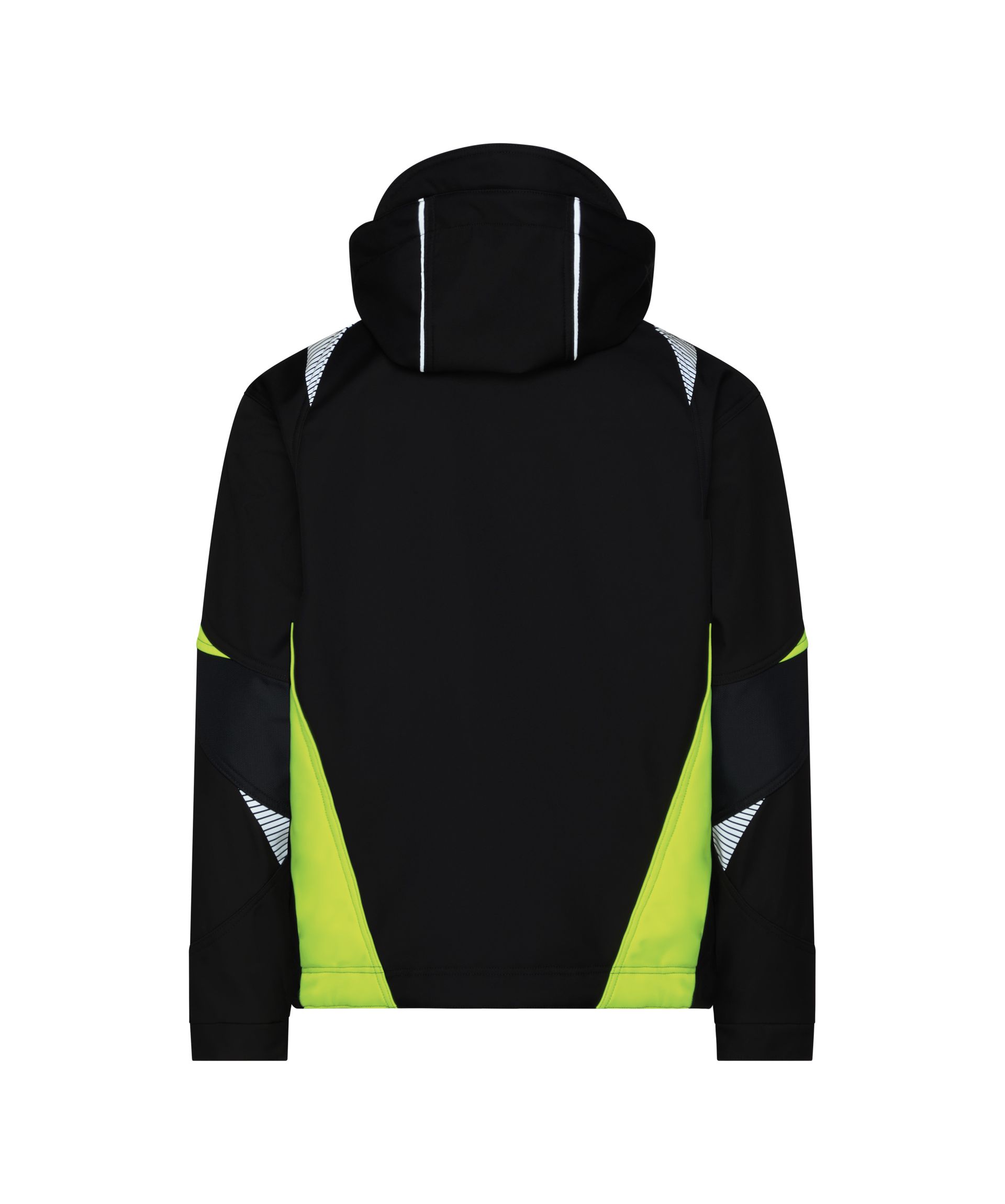 DASSY® Kalama - Softshell-jacke - schwarz/neongelb, Gr. XS