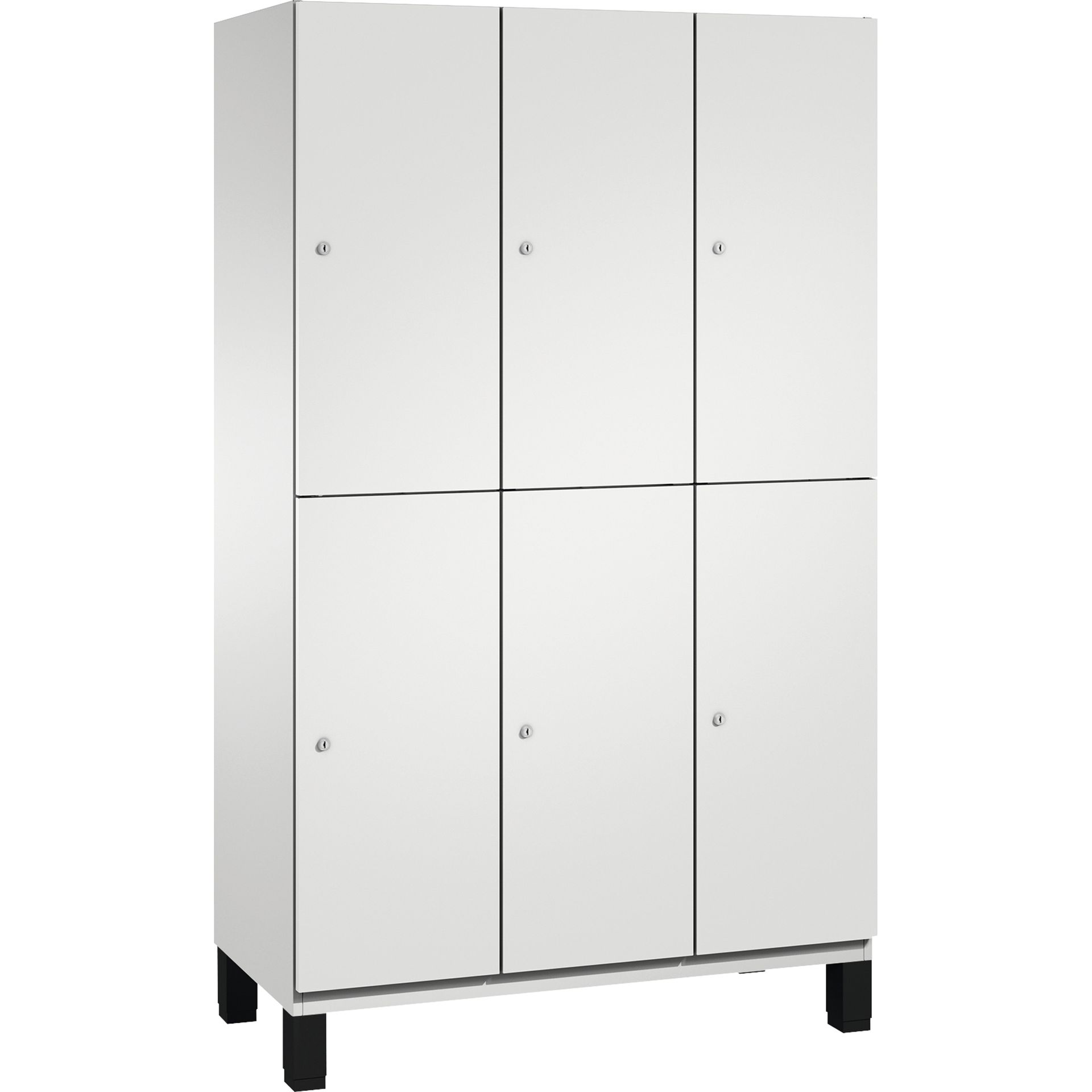 Doppelstockspind Füße 6Fächer B1200mm lgr/lgr