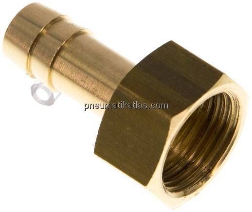 Aufschraub-Schlauchtülle G 3/8"-9 (3/8")mm, Messing