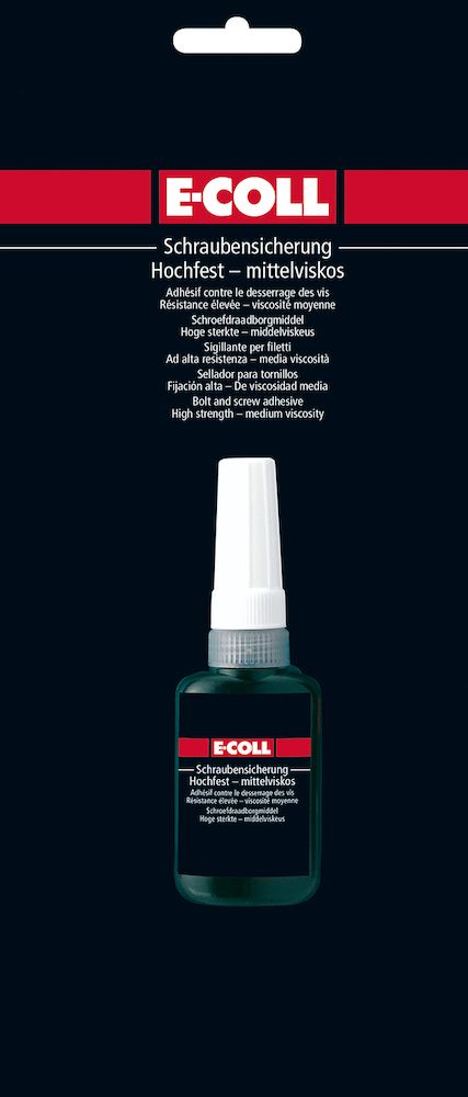 E-Coll Schraubensicherung Hochfest, 10 gr/Flasche