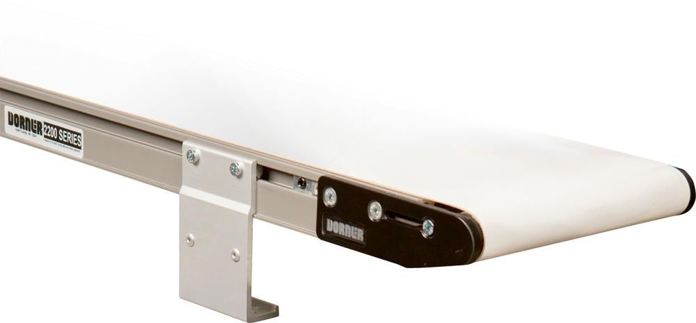 Alu-Flachförderband 2200 petrol Gurtbreite 305 mm Achsabstand 1500 mm max. Bandbelastung 30kg