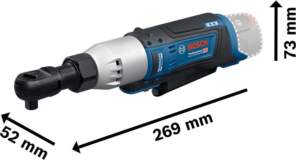 Aku-Ratsche GRC12V-60, 3/8 solo Boschohne Akku ohne Ladegerät
