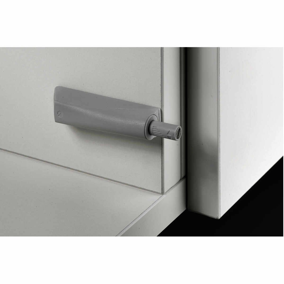 Push To Open Magnet kurzhub zum Anschr.lichtgrau