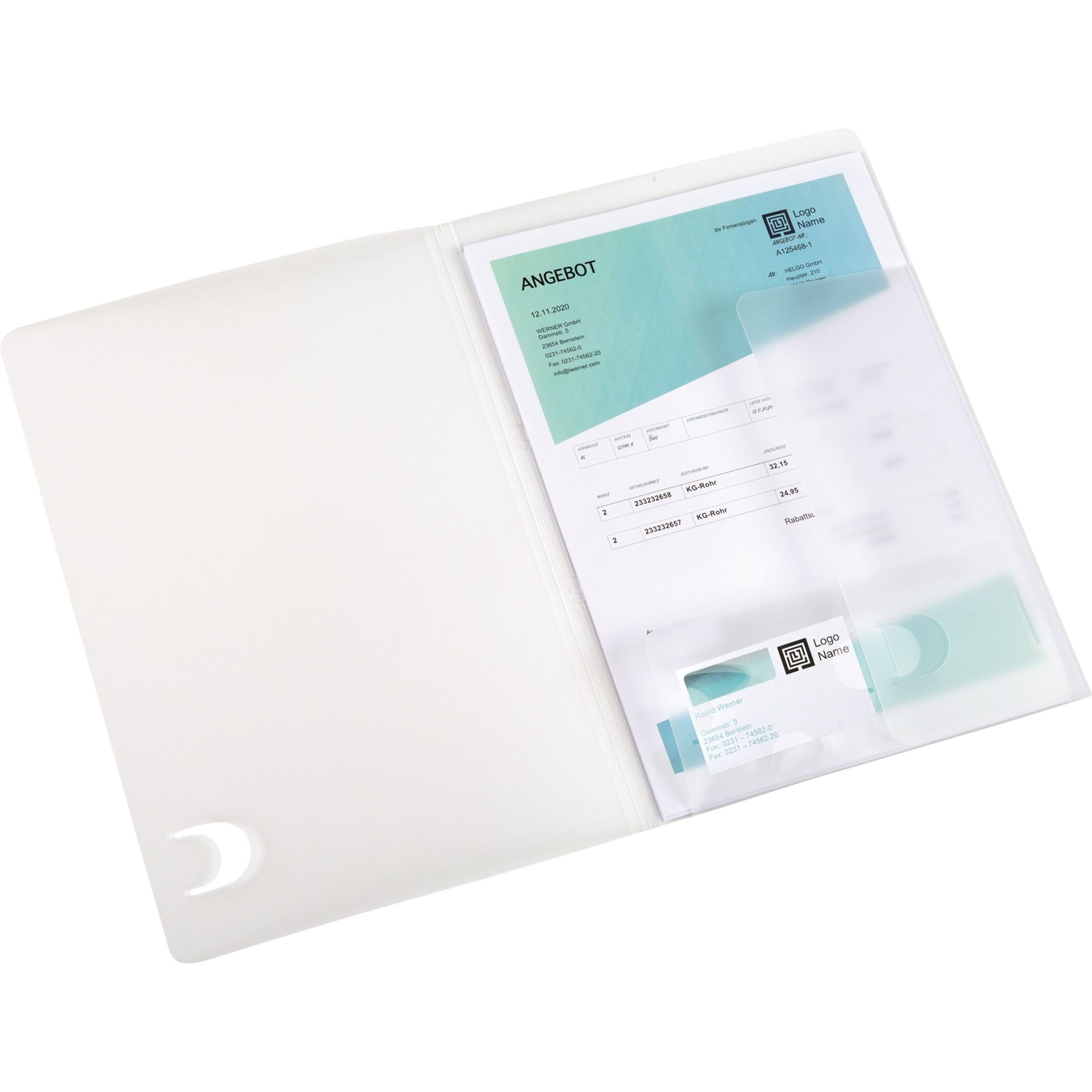 Angebotsmappe image basic DIN A4 farblos tr
