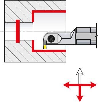 Stechbohrstange A25R GFI Links FORMAT