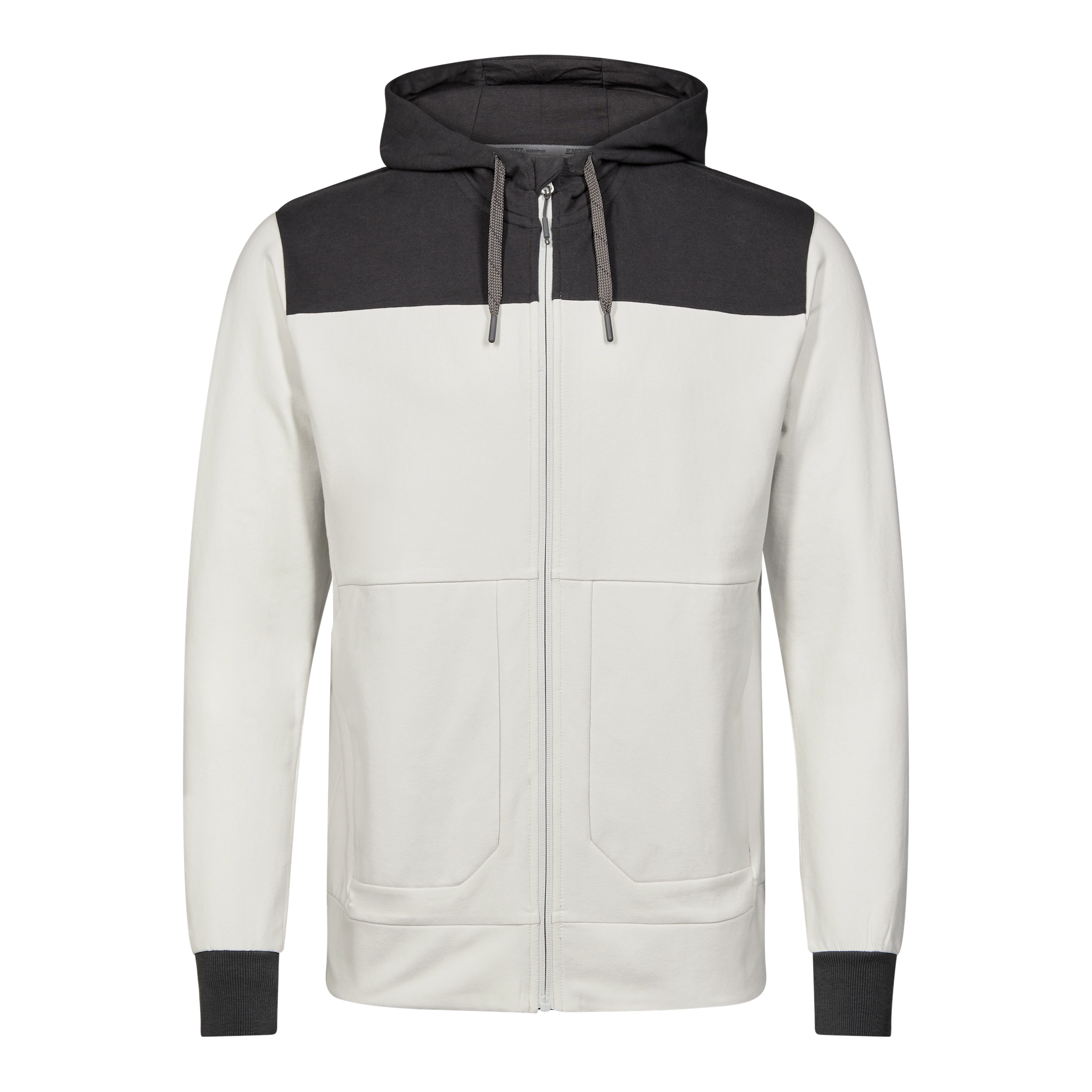 Entire sweatcardigan mit kapuze Bone White / Anthracite Grey, Gr. XS