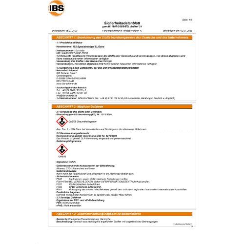 Spezialreiniger 200l Typ EL/Extra IBS