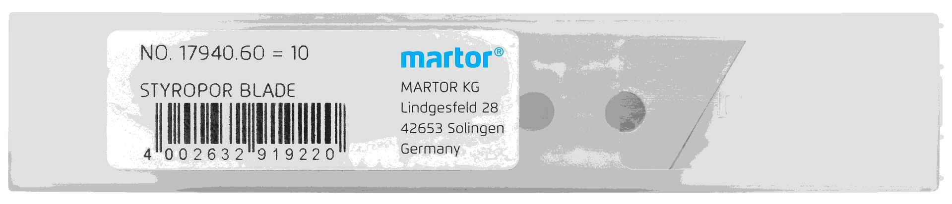 MARTOR Ersatzklinge STYROPORKLINGE 17940 Standardschliff | 10 Stück
