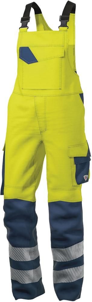 Latzhose 2237-590, warngelb/nachtblau, Gr.48s BP Multi Protect Plus