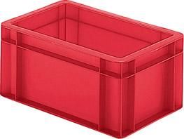 Transport-Stapelkasten B300xT200xH145 mm rot, geschlossen ohne Griffloch LA-KA-PE