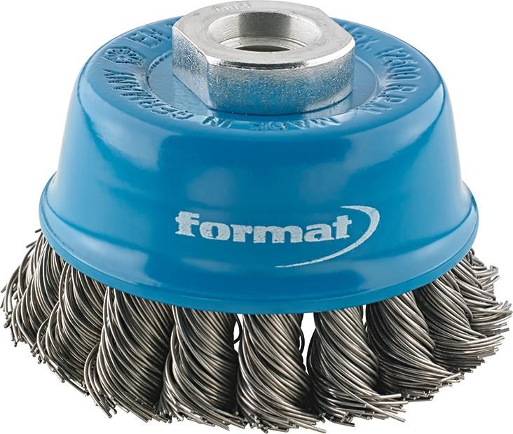 Topfbürste Stahl M14 gezopft 65x0,35mm FORMAT