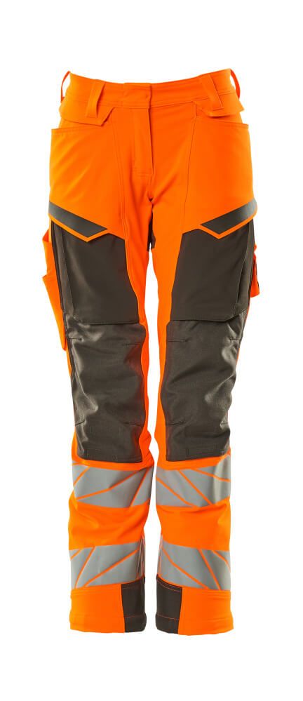 Hose mit Knietaschen Hi-vis Orange/Dunkelanthrazit, 82C38
