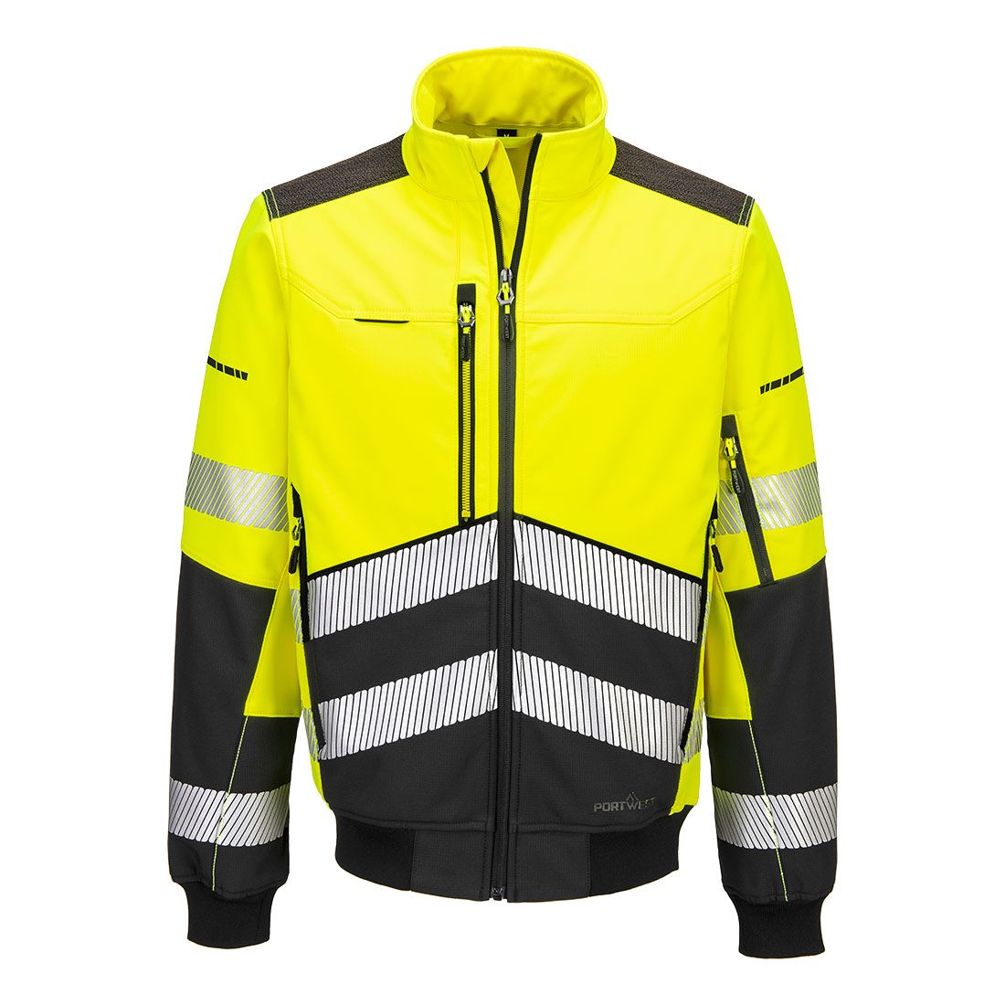 Portwest EV4 Warnschutz-Softshelljacke, Gelb, Gr. 3XL