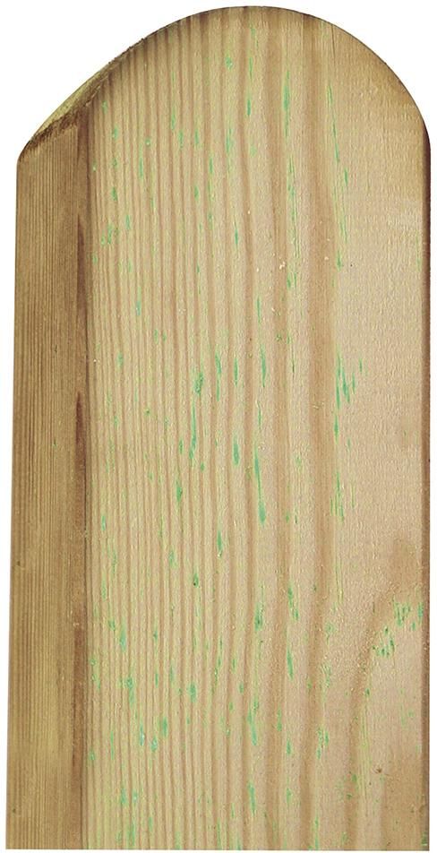Pfosten Kopf gerundet 9 x 9 x 95 cm, kdi-grün allseitig glatt