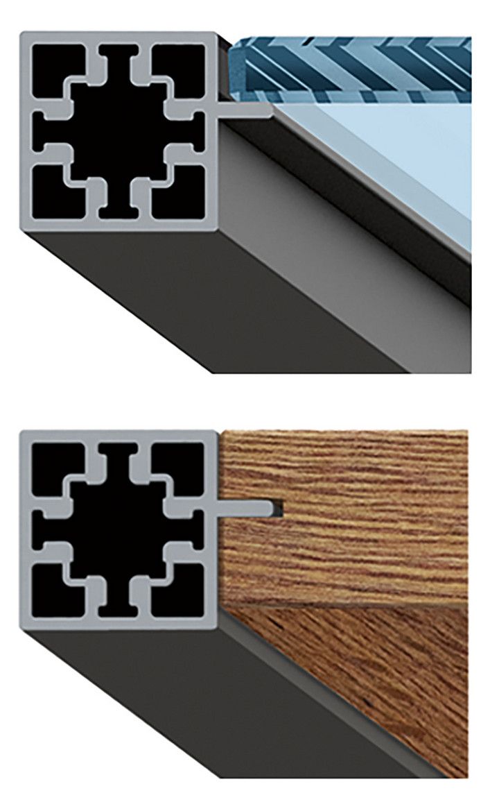 HETTICH CADRO Glasbodenprofil 6mm