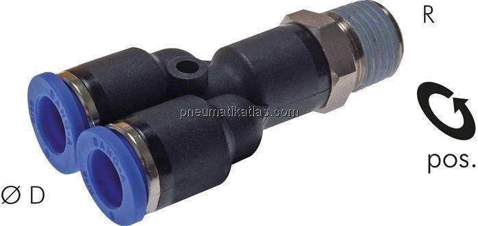 Y-Steckanschluss R 1/8"-4mm, IQS-Standard