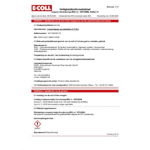 Trennspray Wasserbasis 400ml (F) E-COLL
