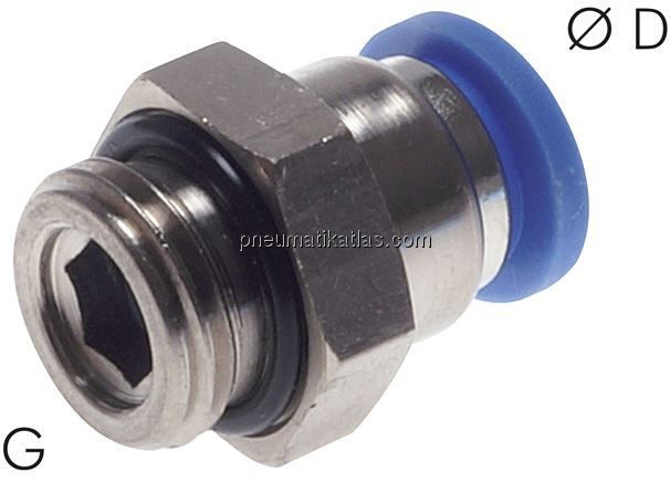 Gerader Steckanschluss M 3-3mm, IQS-Standard