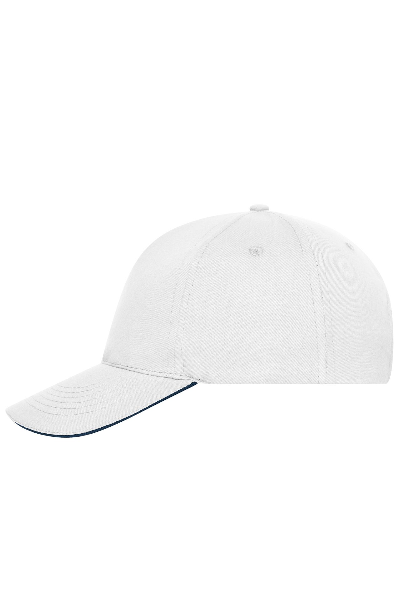 5 Panel Cap mit ungebürsteter Oberfläche