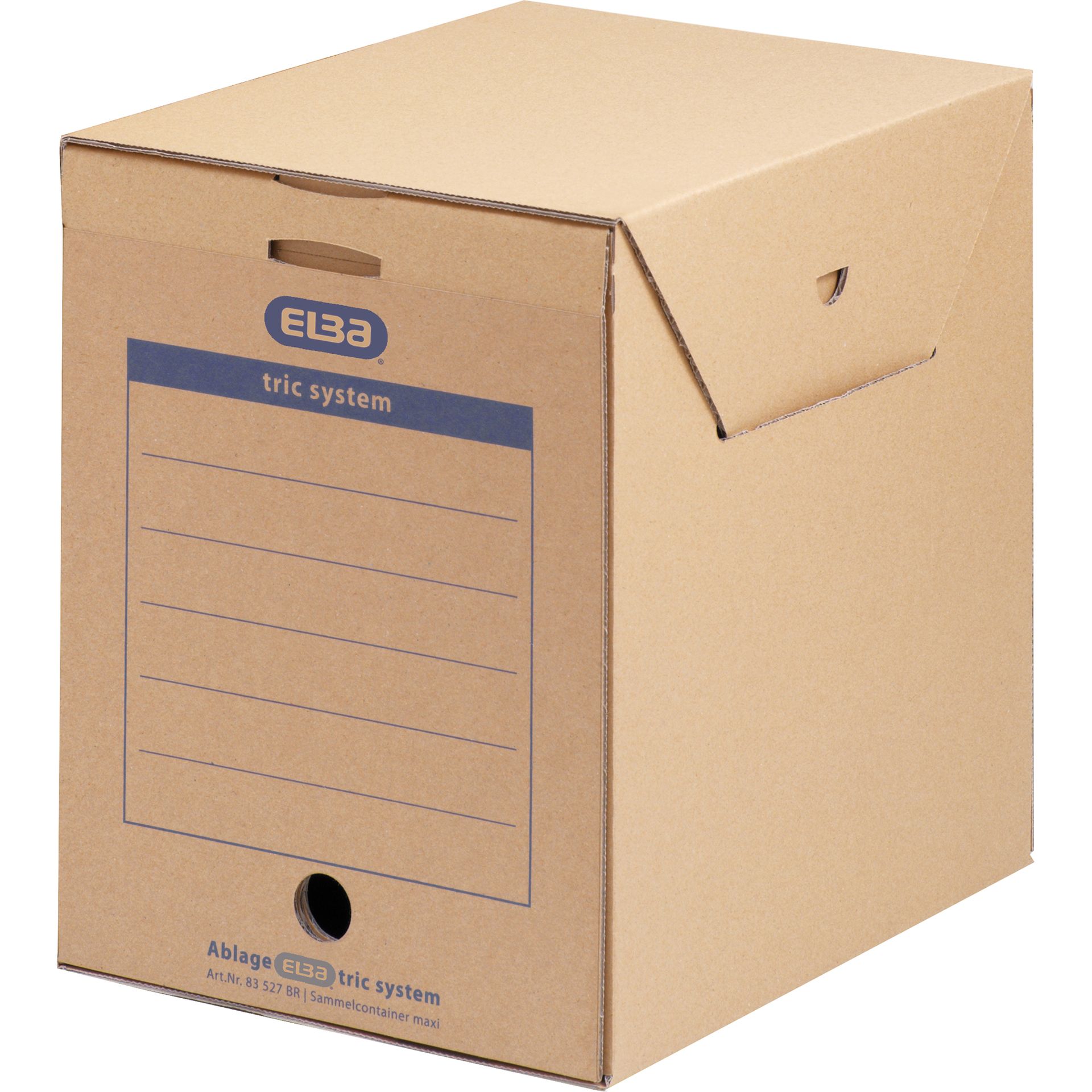 Archivbox Maxi tric system für DIN A4 naturbraun