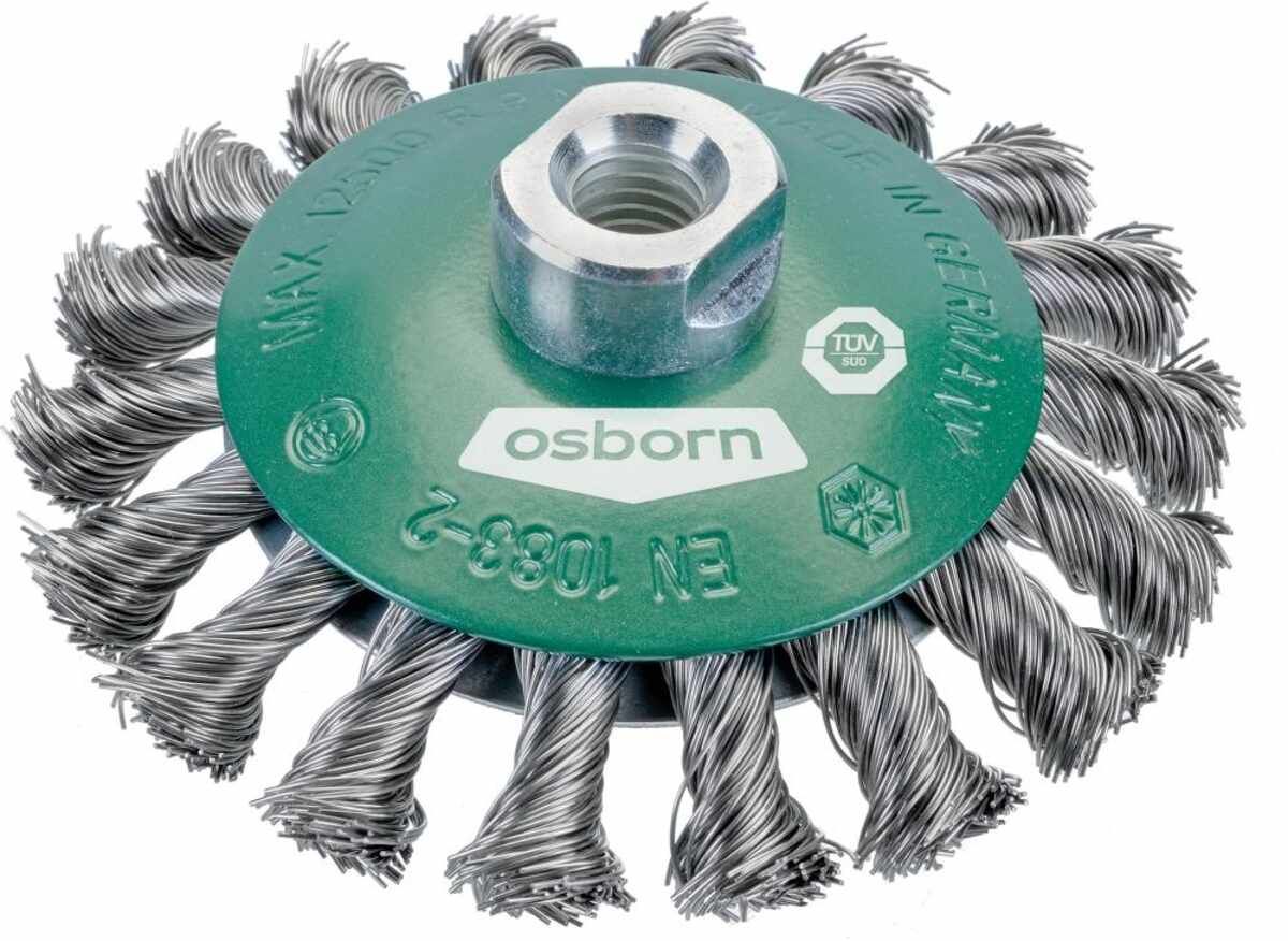 Kegelbürste Stahld. M14 100 mm gezopft Osborn