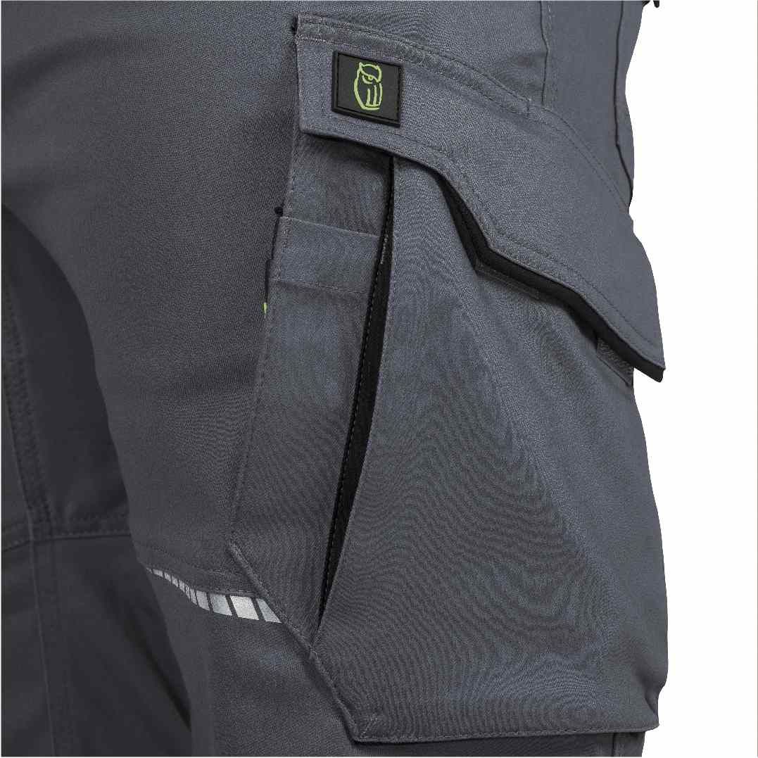 FLXDH27, Damen Bundhose grau-schwarz, 40