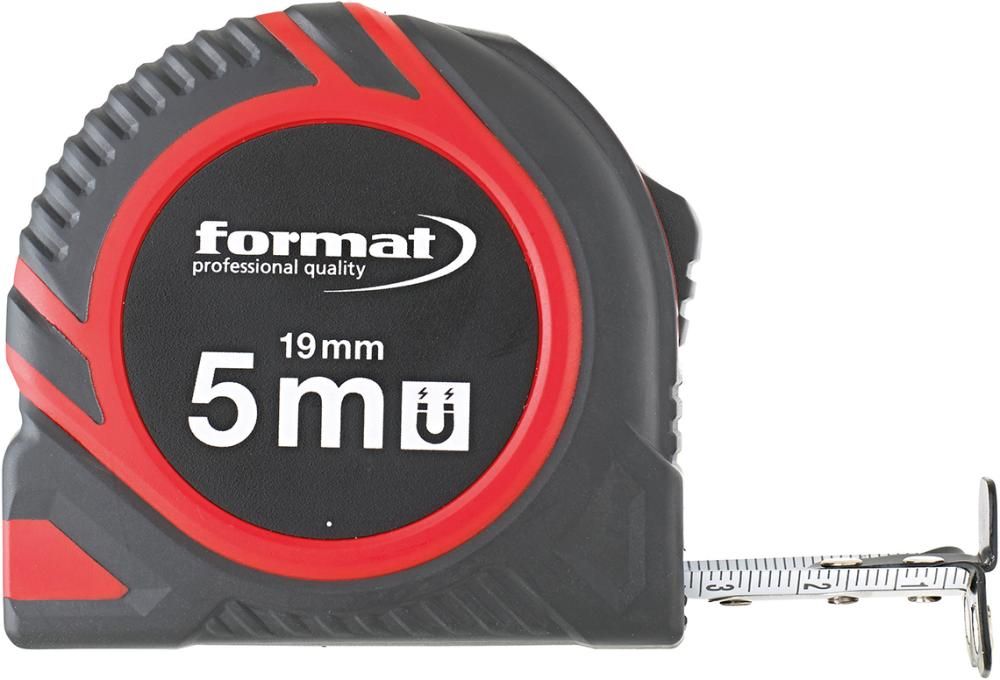 Taschenbandmaß Magnet 5mx19mm weiß FORMAT
