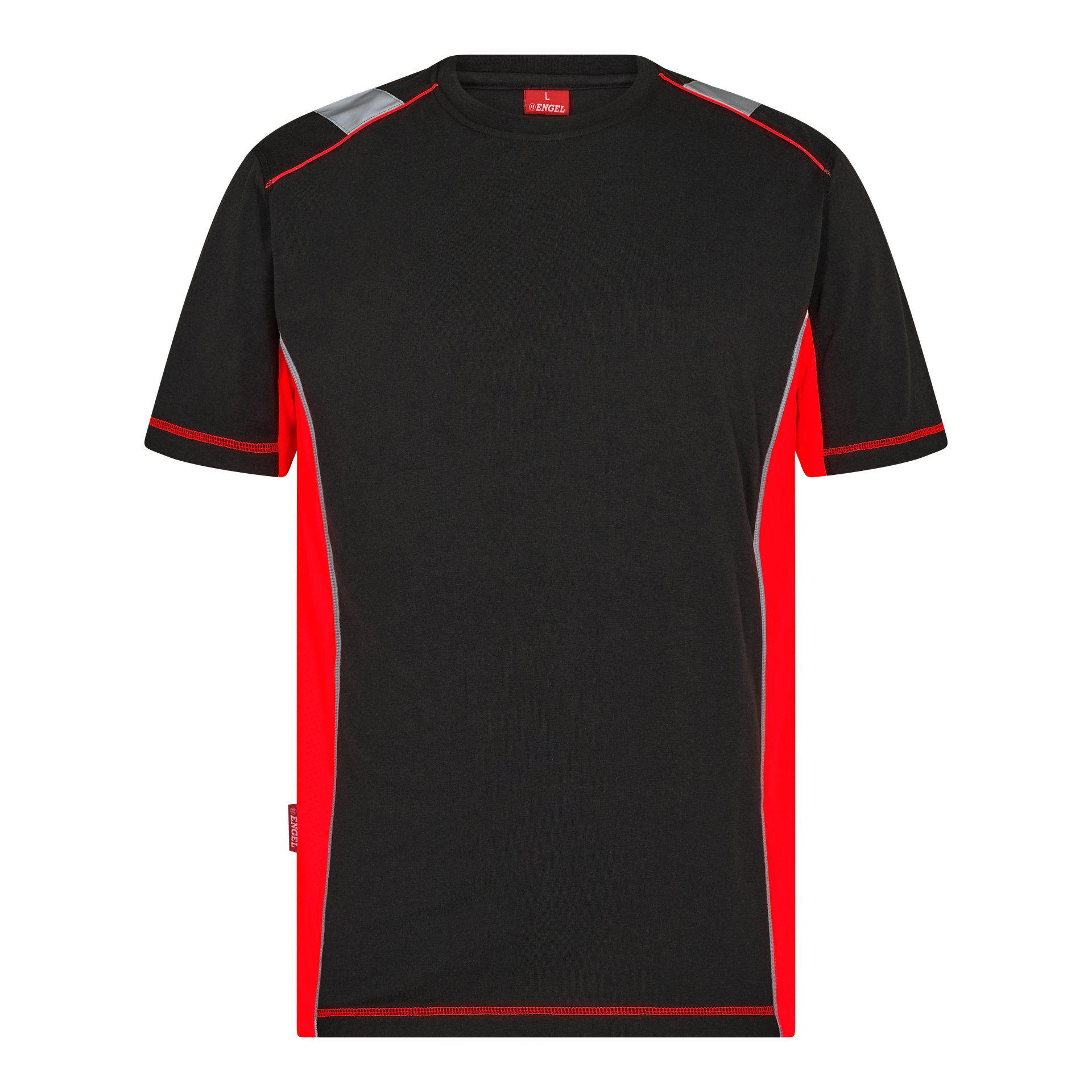 Cargo T-Shirt Schwarz/Rot, Gr. XL