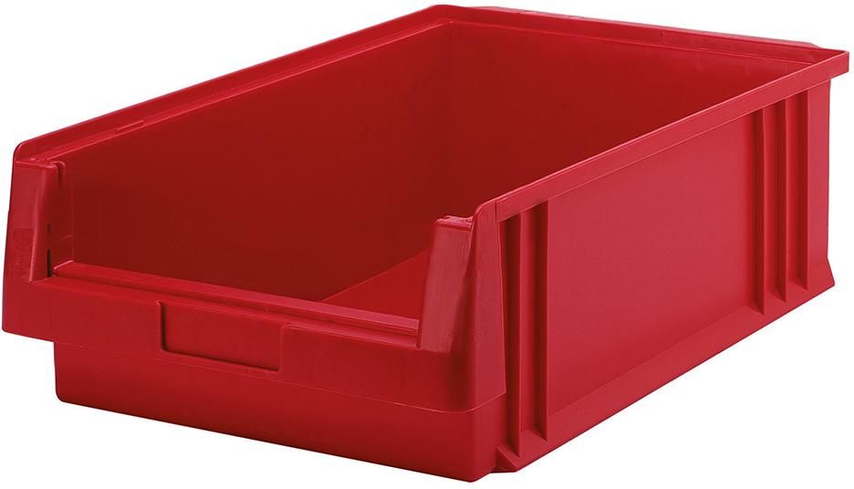 Sichtlagerkasten PLK 1c B315xT500xH150 mm rot LA-KA-PE