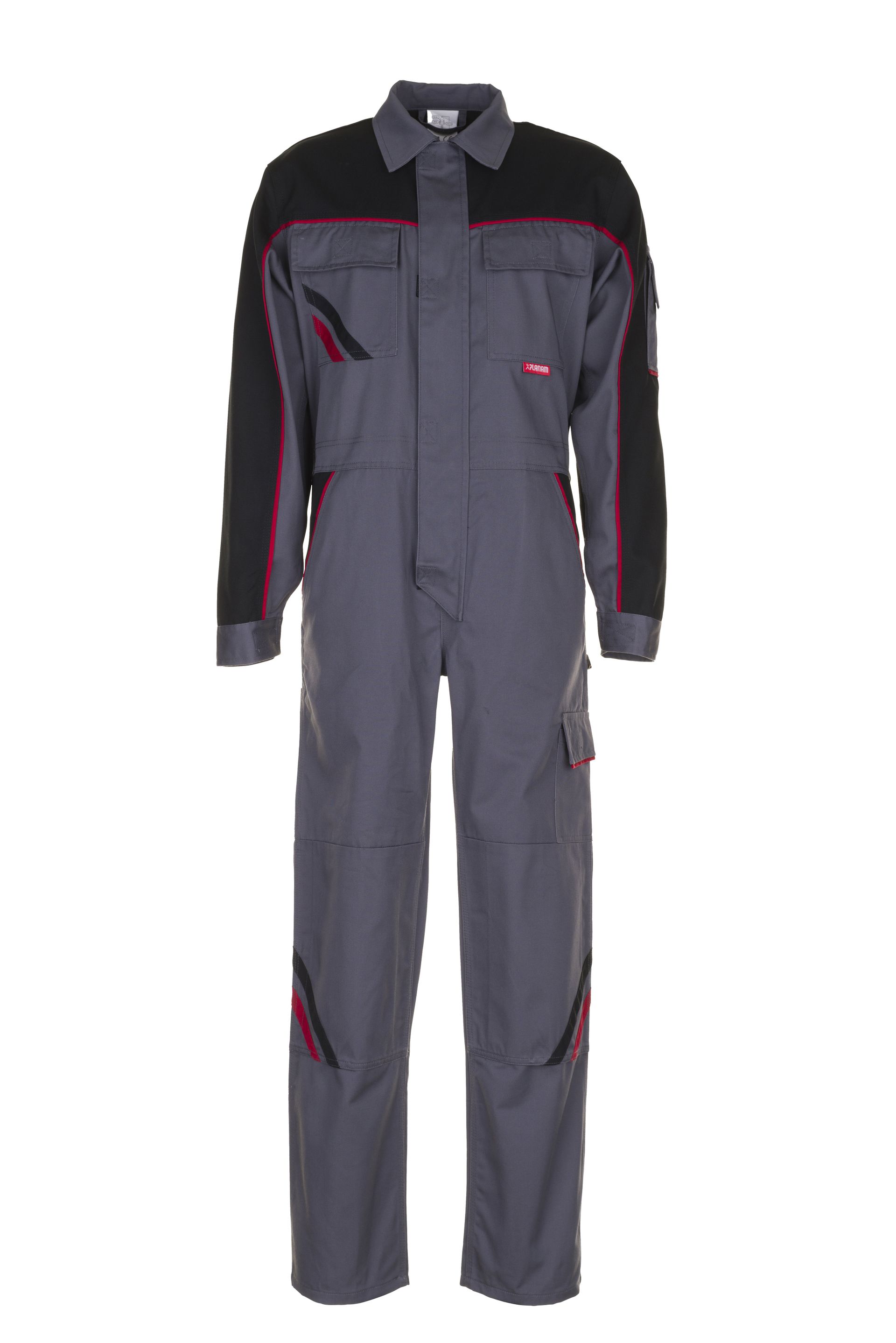 Planam Rallyekombi Highline schiefer/schwarz/rot Gr. 24