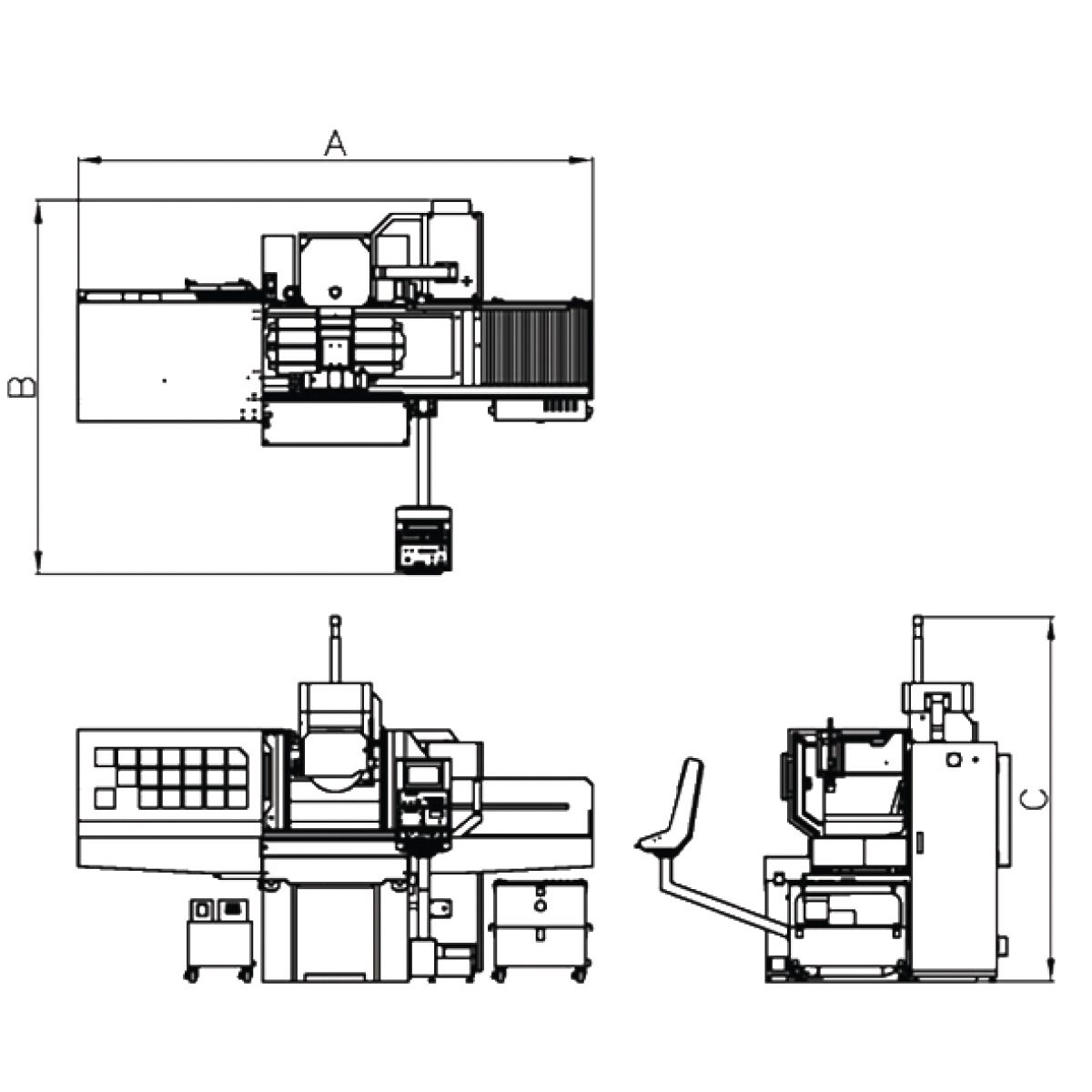 Präzisions-Flächenschleifmaschine Metallkraft FSM 2550 PRO