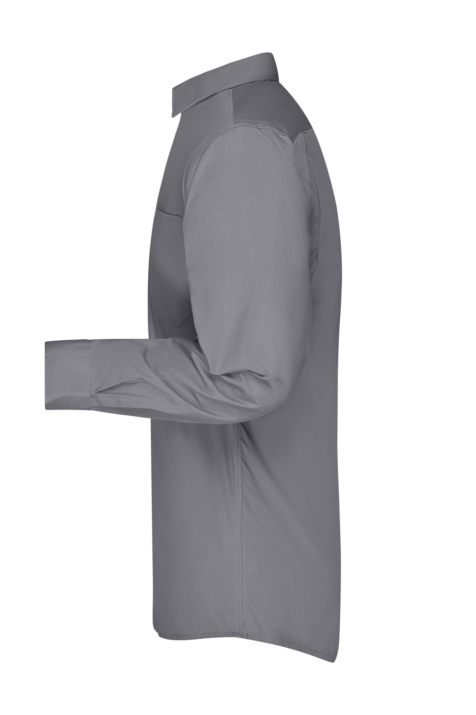 James & Nicholson JN642 Herren-Hemd, Grau, Gr. 5XL