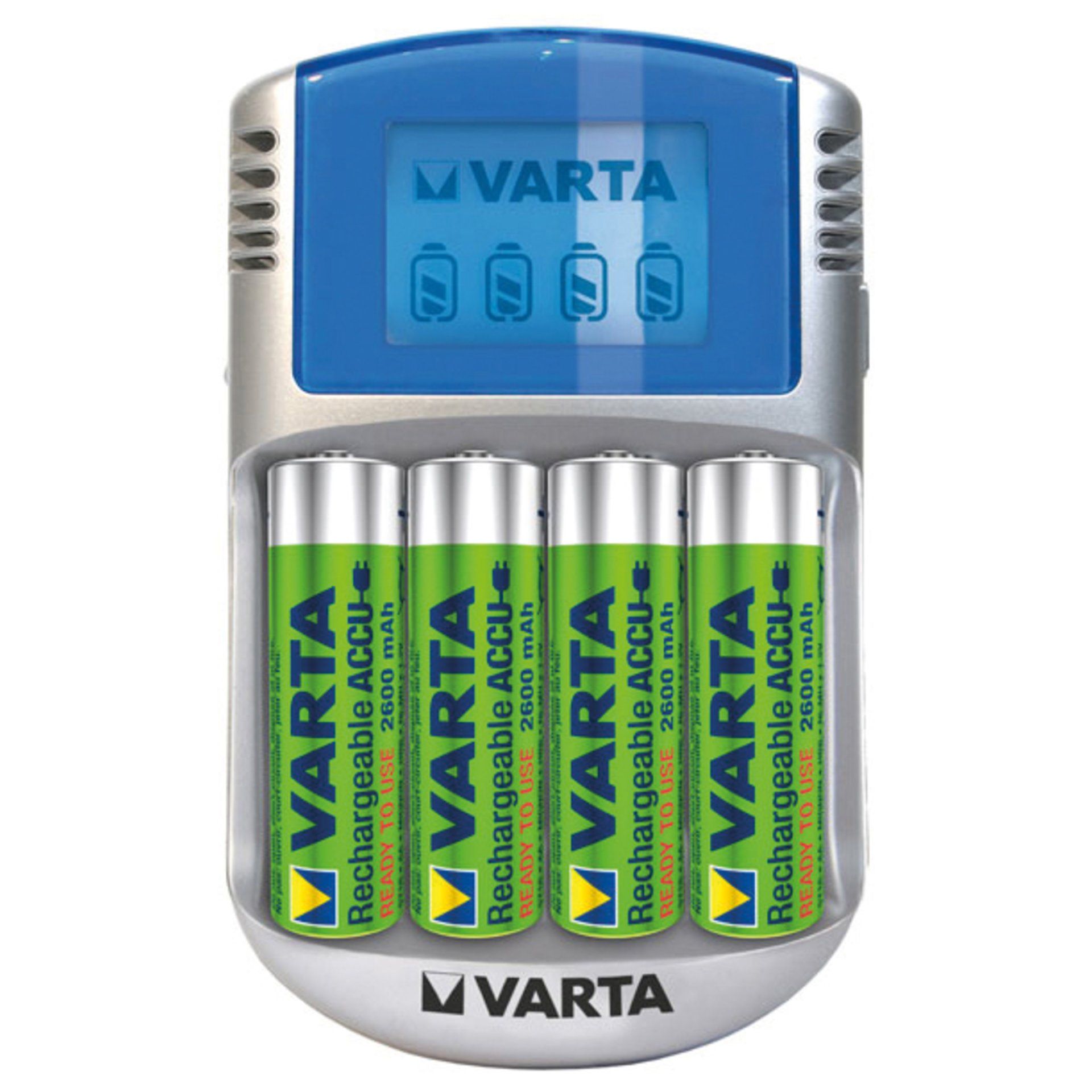 Varta Ladegerät LCD Charger für4 Akkus AA/AAA mit