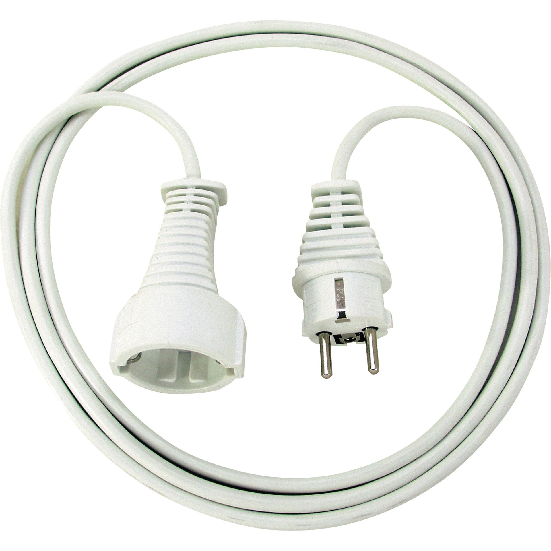 Verlängerungskabel H05VV-F 3G1,5 3m weiss