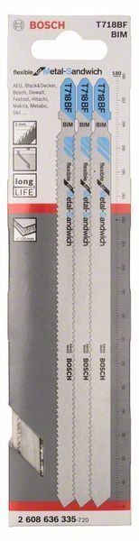 Bosch Stichsägeblatt T 718 BF Metal-Sandwich