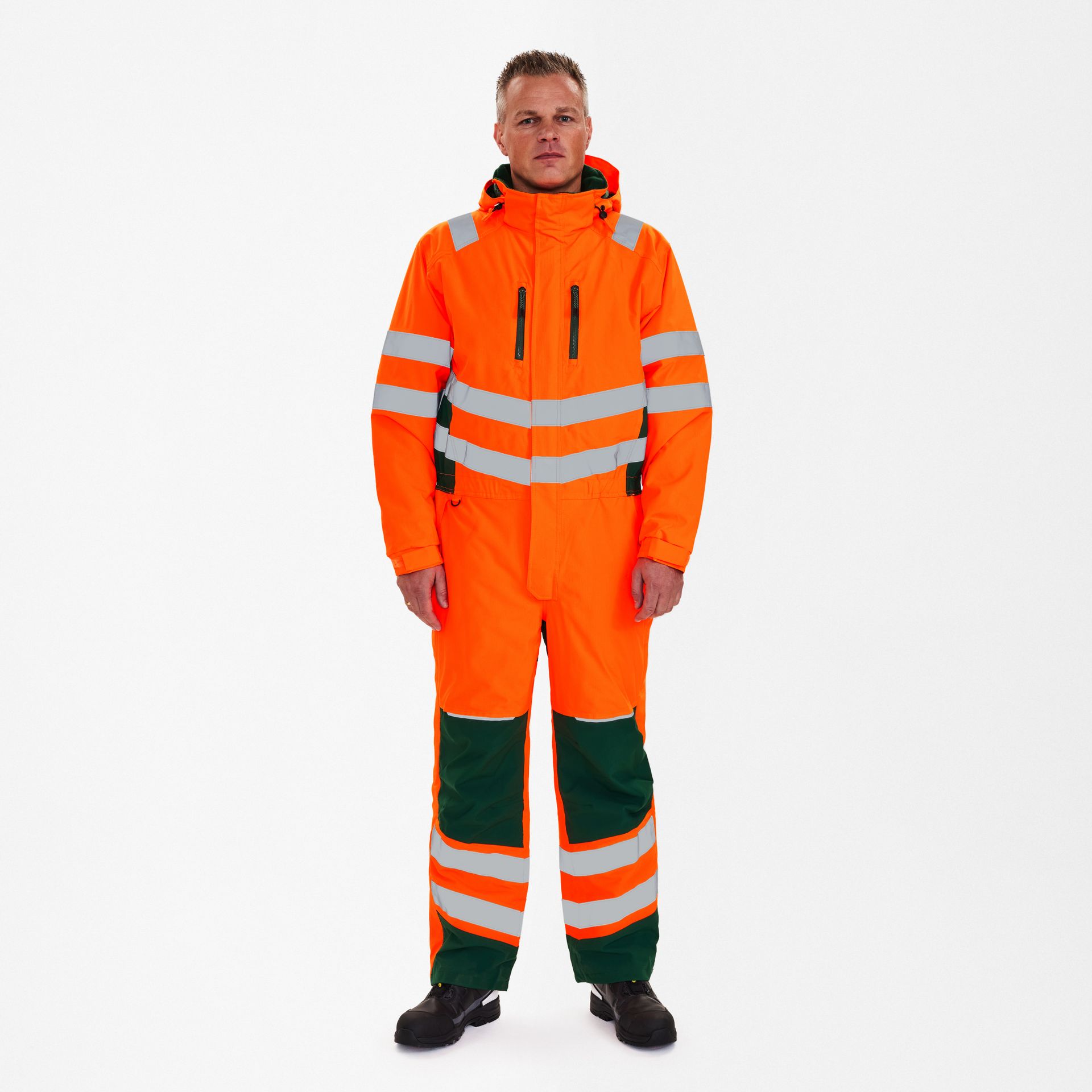 Safety Winteroverall Orange/Grün, Gr. L