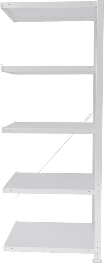 META Steckregal META CLIPS3 Anbauf. verzinkt B750xT600xH2000mm 5 Böden150kg