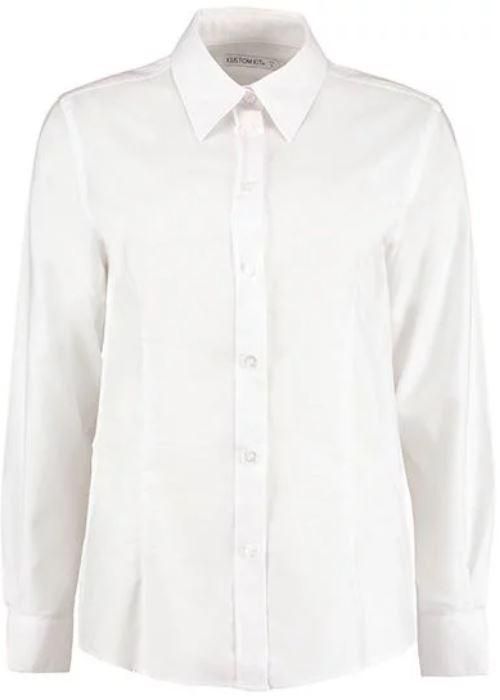 DAMEN BLUSE LANGARM weiß, Gr. 6XL, weiß, Gr. 6XL