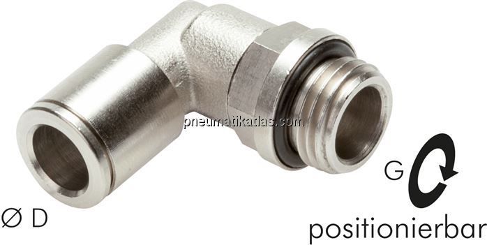 Winkel-Steckanschluss M 3-3mm, IQS-MSV (Standard)