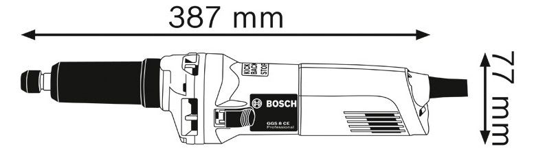 BOSCH Geradschleifer (lang), im Karton