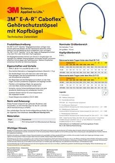 3M CF01000 3M E-A-R Caboflex Gehörschutzstöpsel mit Kopfbügel 21 dB 40 Stück/Packung CF-01-000