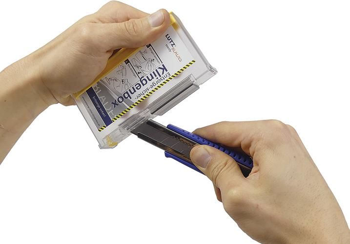 Sicherheits-Klingenbox 120x65x25mm LUTZ BLADES