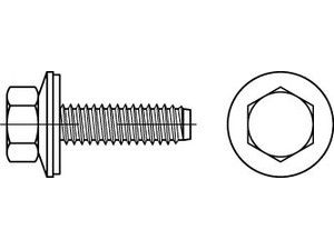 ART 88276 Fassadenschr. A 2 BZ 6,3 x 45 Neoprenscheibe 16 A 2 S