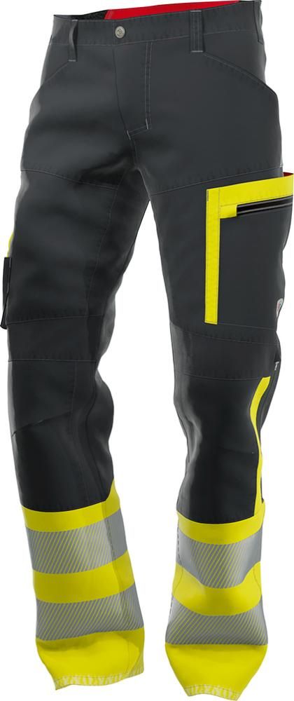 Warnschutz-Hybrid-Hose, anthrazit/warngelb, 48n