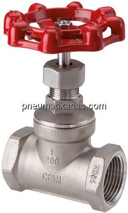 Muffen-Absperrventil, Edelstahl, G 3/8", PN 14, Eco-Line