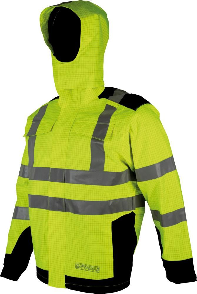 Multinorm-Parka 3850G gelb/blau, Reflex, Gr.L Gr.L